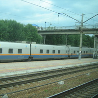 Испанские вагоны на станции Петропавловск