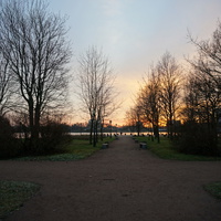 В сквере Роза Ветров.