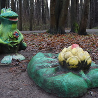 В сквере ЧерноБыльцев.