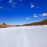Река Ижма зимой