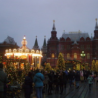 На Красной площади перед Историческим музеем в канун Нового Года (2018)