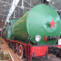 Музей железных дорог России. Бестопочный паровоз, год выпуска 1928