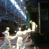 Музей железных дорог России. Створный угол. Погрузка раненого