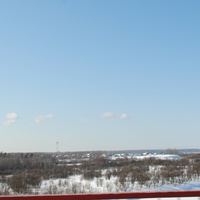 Панорама села с моста.