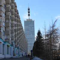 Вид на высотное здание