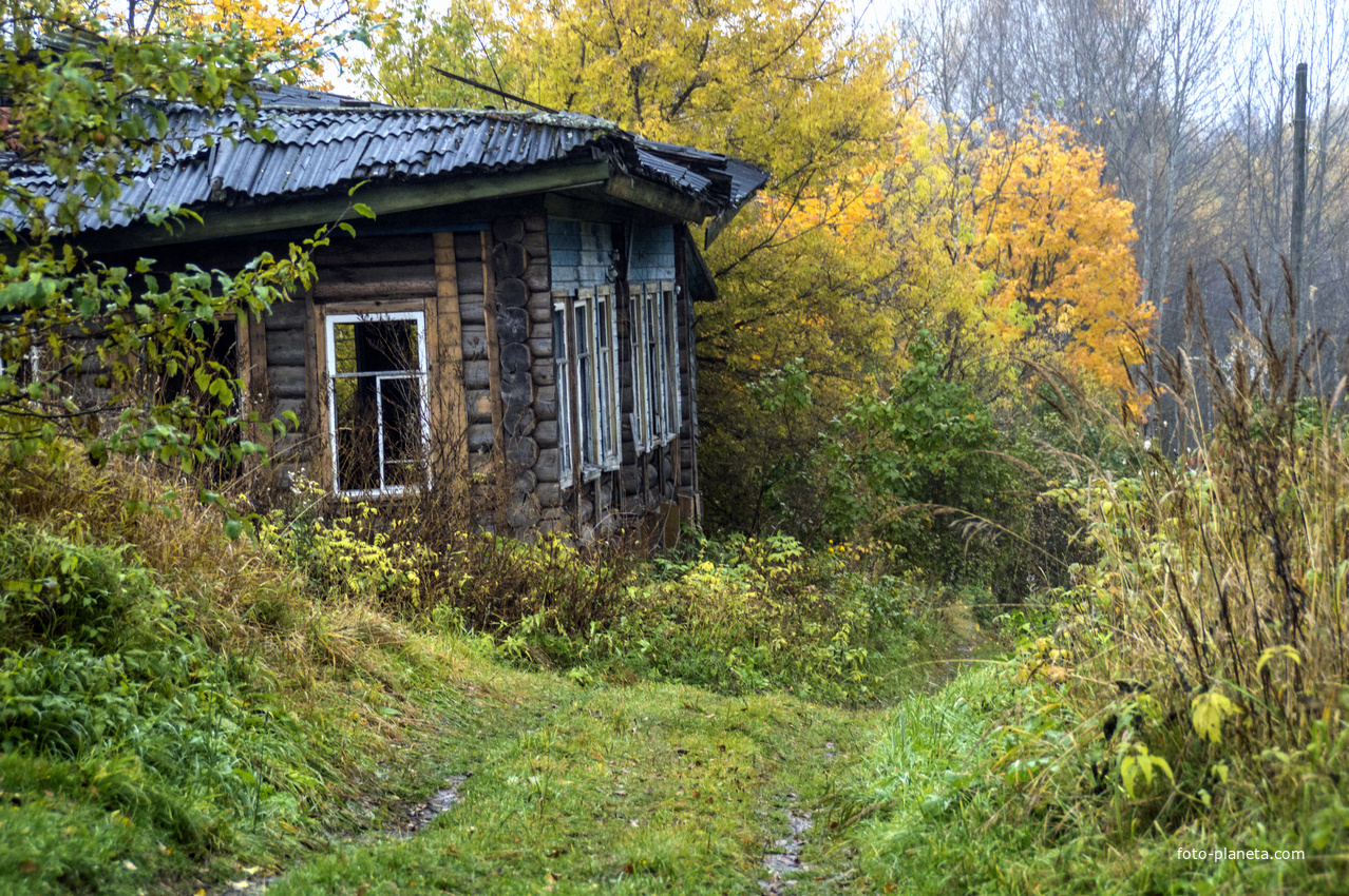 Заброшенный дом в с. Кленовица Орловского района