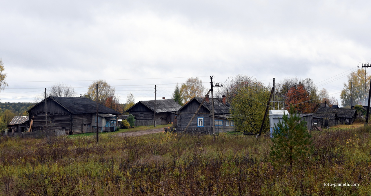 Вид на деревню Ивановщина Юрьянского района Кировской области