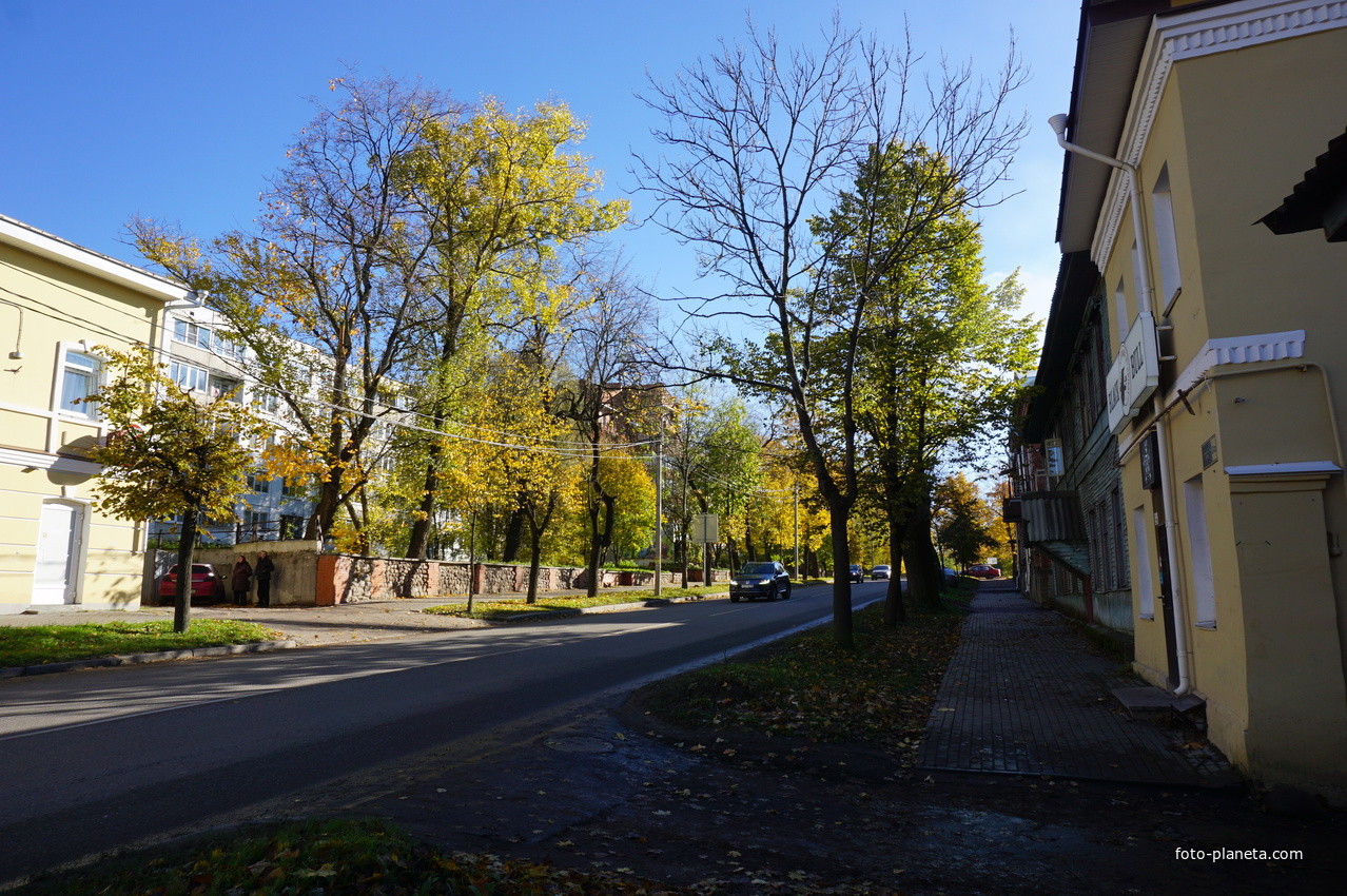 На улице Чкалова.