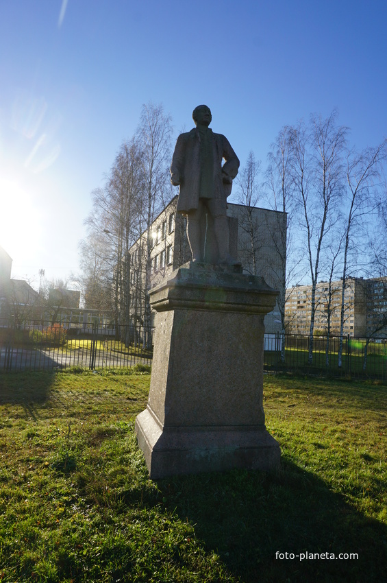 Заброшенный памятник...по всей видимости Ломоносову.