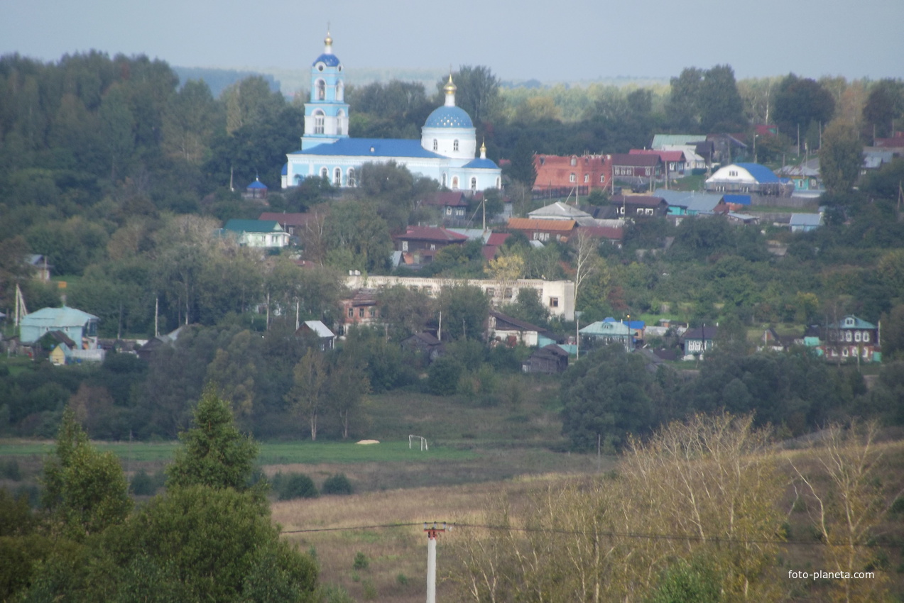 Вид с Городищ на Новоселки.А полтыщи лет назад там была деревянная крепость Стародуба -Воцкого уходящего в глубь веков