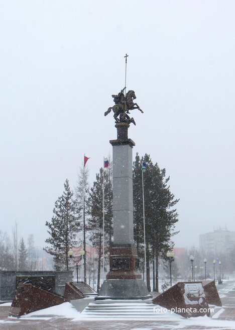 Памятник Георгию Победоносцу в парке Победы