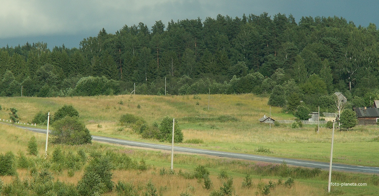 Околица деревни Ерёмино.