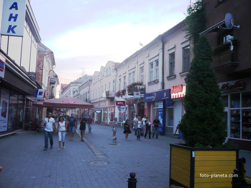 Улица в городе Ужгород