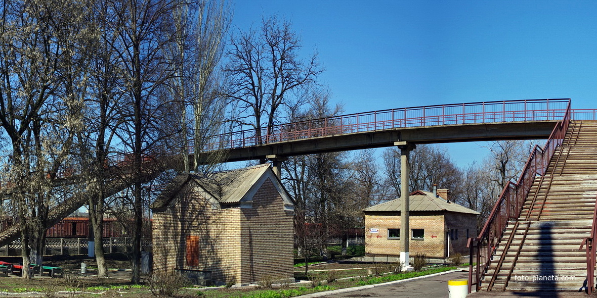 мост на жд вокзале Горловка