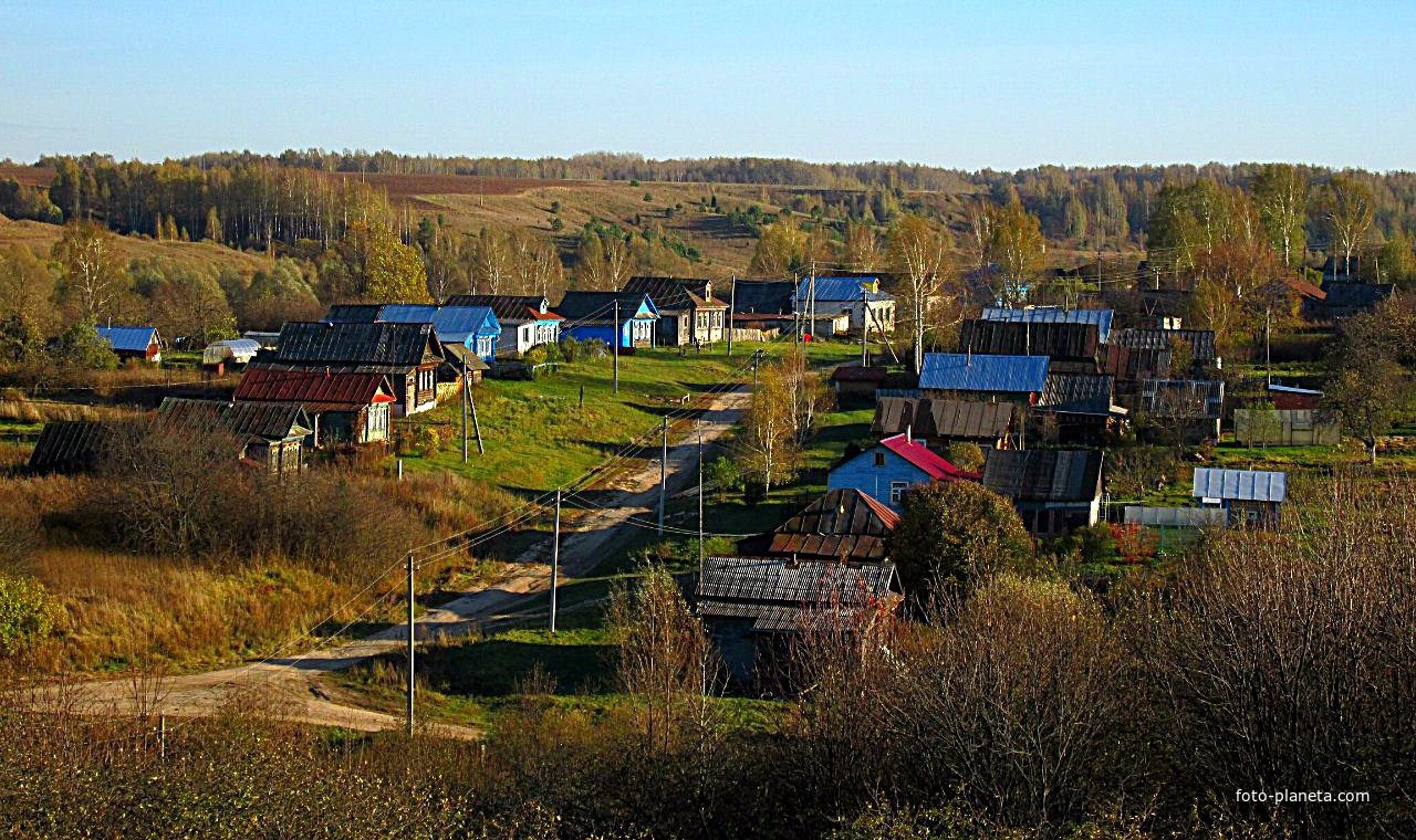 Вид на деревню.