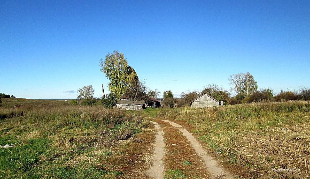 Дорога на деревню Поляна