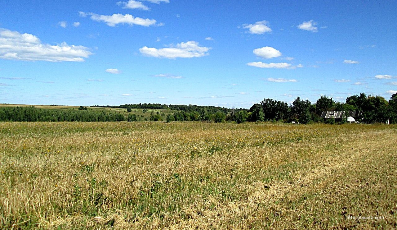 Вид на деревню.