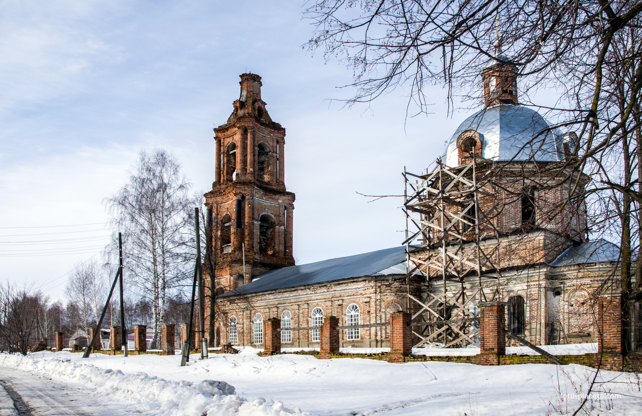 Троицкая церковь в с. Лопьял Уржумского района Кировской области