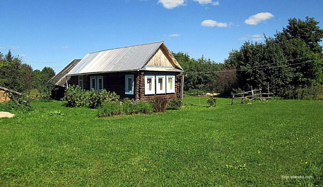 Деревенские избы.