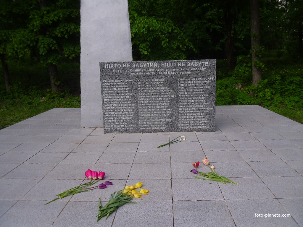 Прізвища 56 односельчан які загинули на фронтах війни.