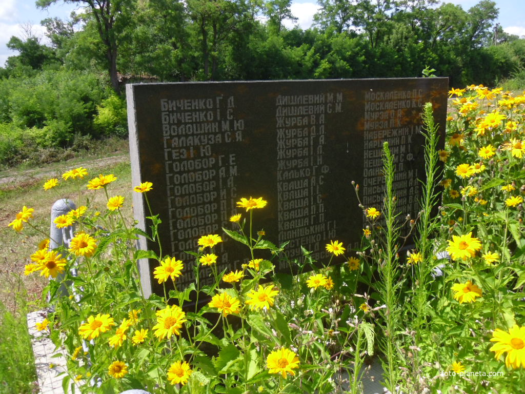 Імена воїнів земляків,які загинули на фронтах війни.