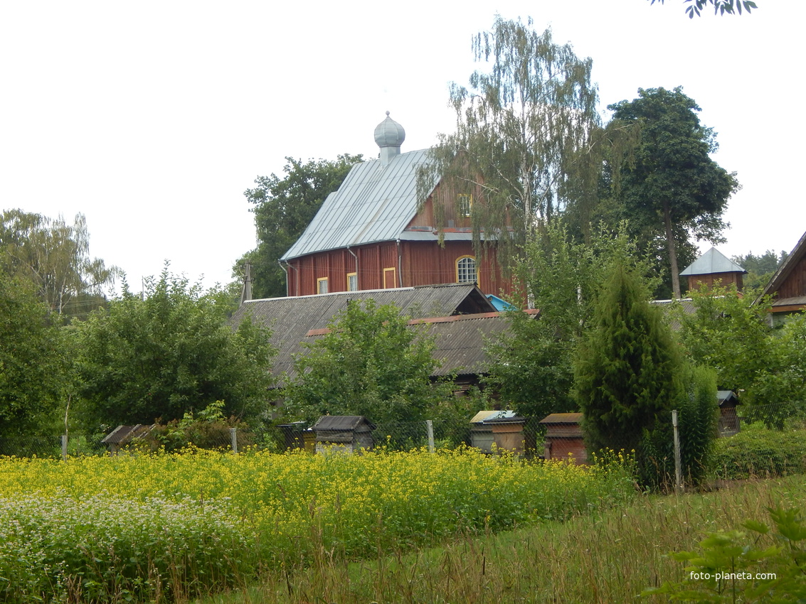 Вид на церковь со стороны усадьбы Лопатинских