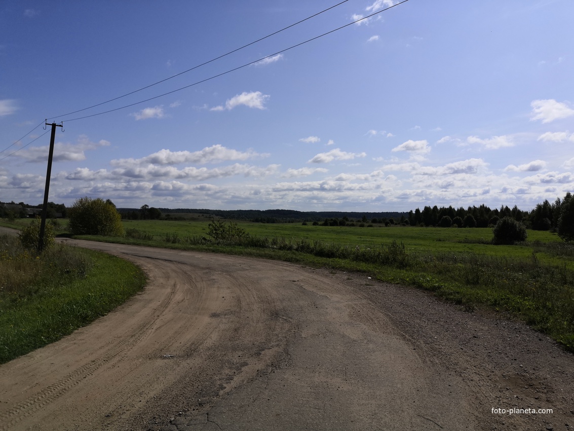 Дорога в Сумароково от деревни Тереньково