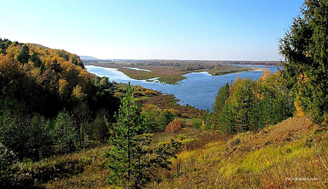 Вид на Высоковский затон и реку Ока