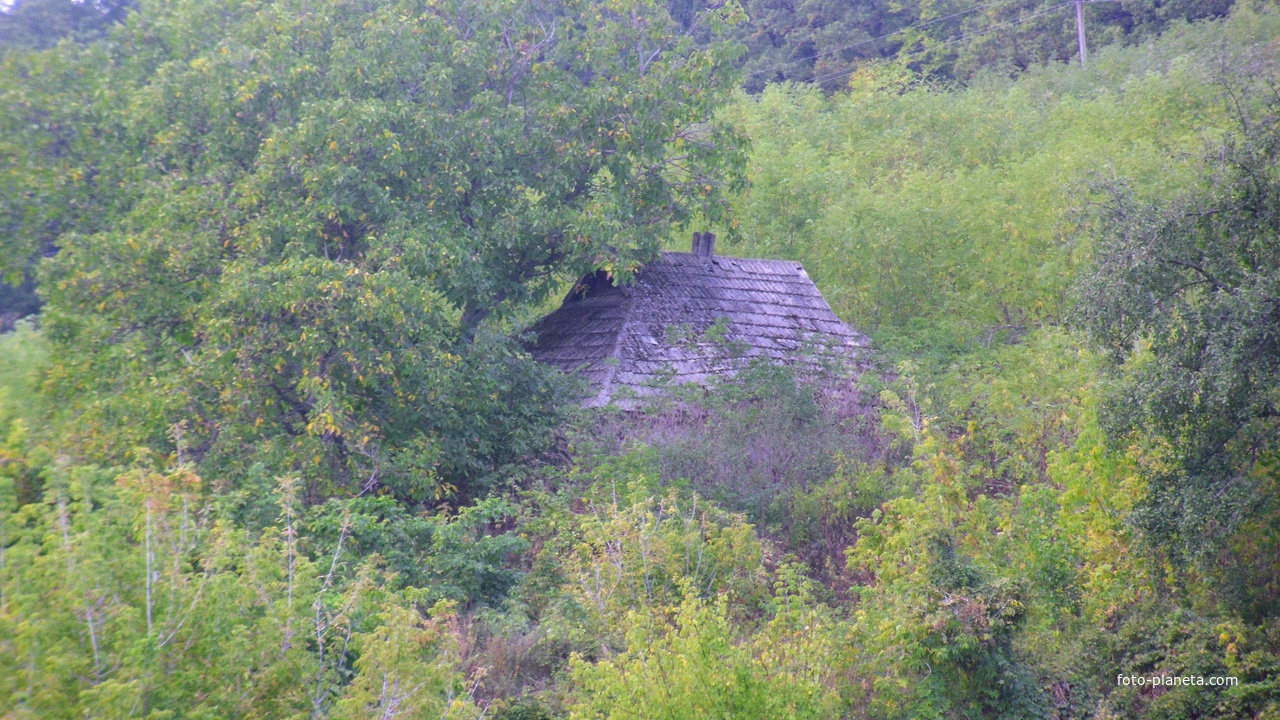 Крыша старой хаты.