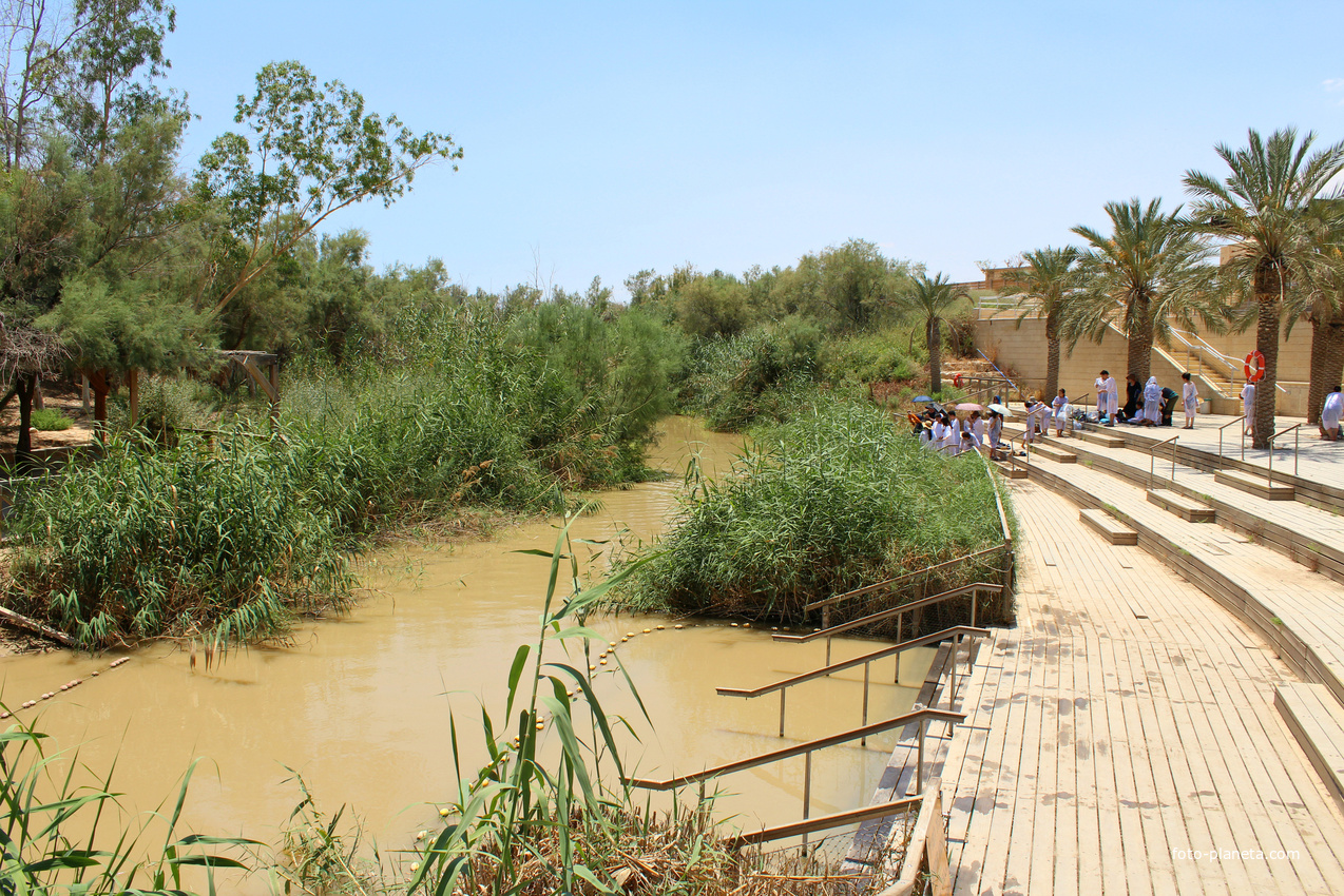 Река Иордан, Каср Эль Яхуд (Kasser Al-Yahud) - истинное место крещения Иисуса. (22.6.2018).
