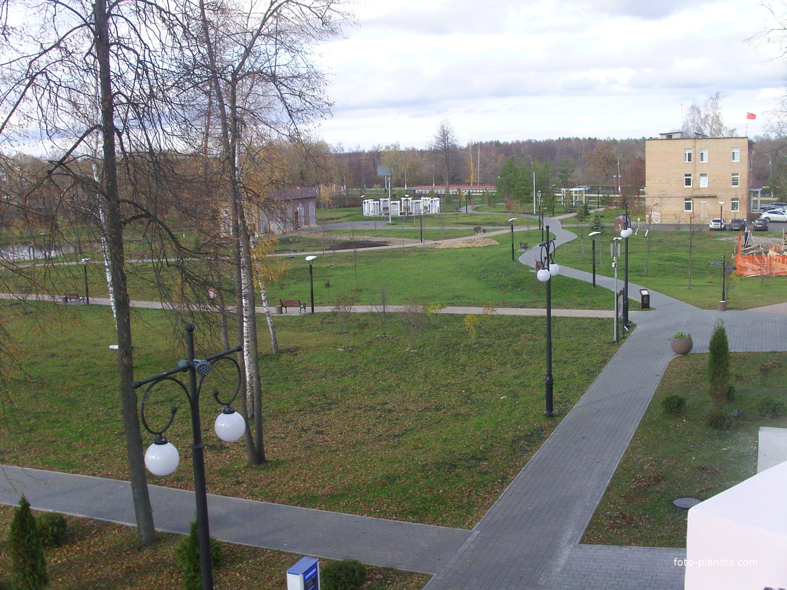 Территория парка&quot;Крестов Брод&quot; с балкона ДК Косякова