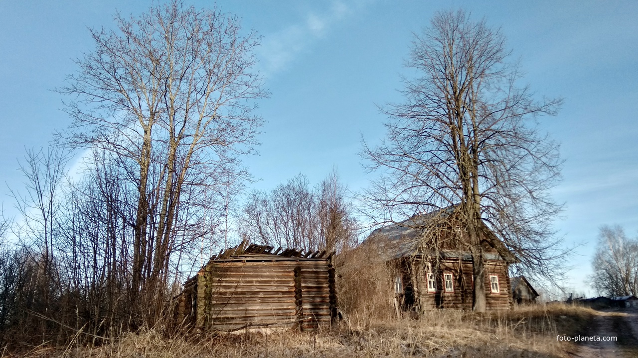 разрушенный дом в д. Малая Дубровочка