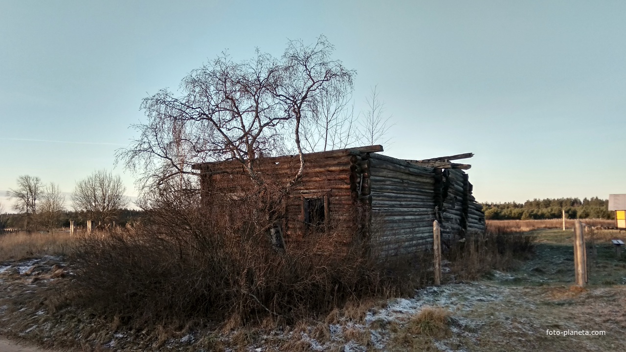 разрушенный дом в д. Куреваниха