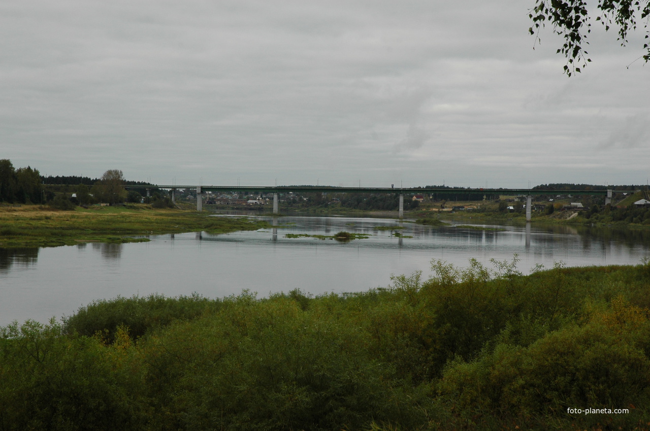 вид на мост через реку Сухона. 2008 год