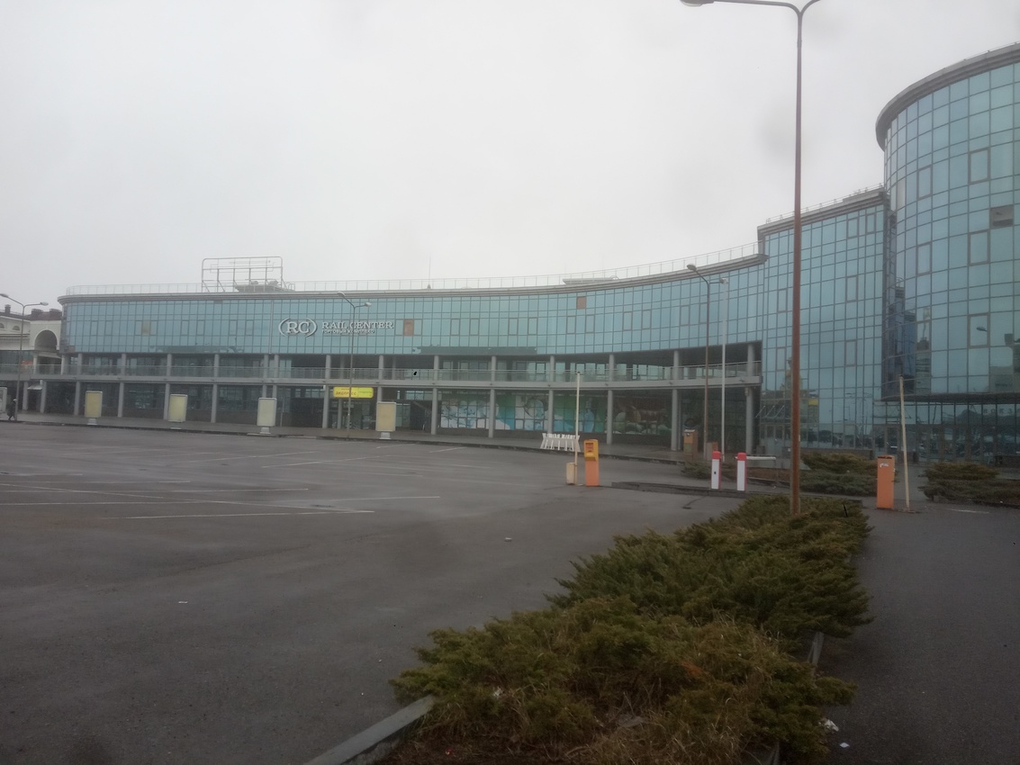 Железнодорожный вокзал.После обстрелов.