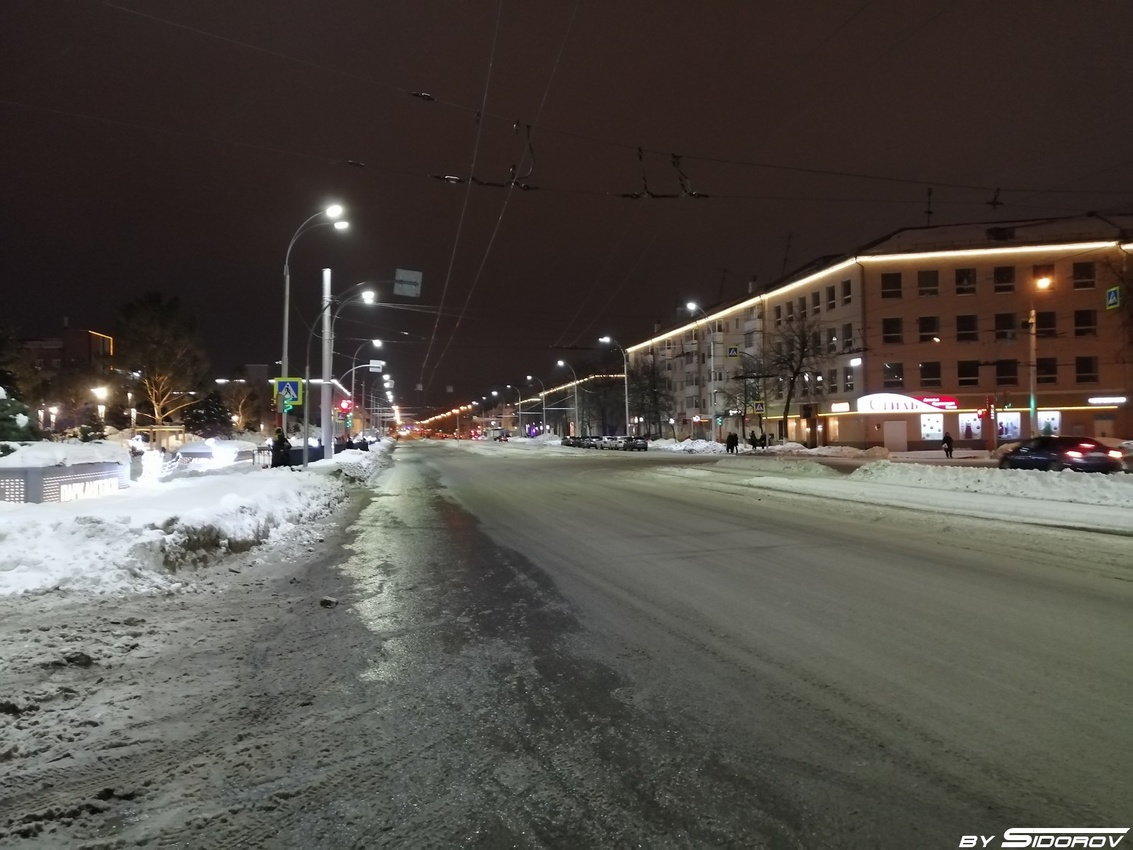 Проспект Ленина вид на запад в сторону ЖД вокзала