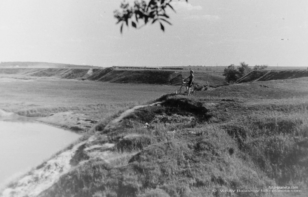 Долина р. Рожайка. Вид со стороны д. Авдотьино, 1956 г.