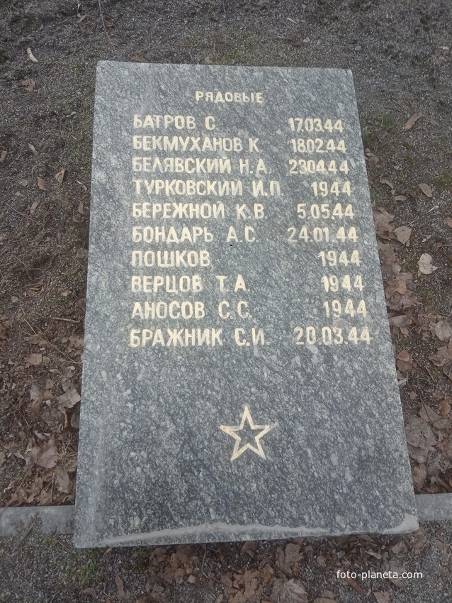 Мемориал в парке 40 - летия освобождения Днепра.
