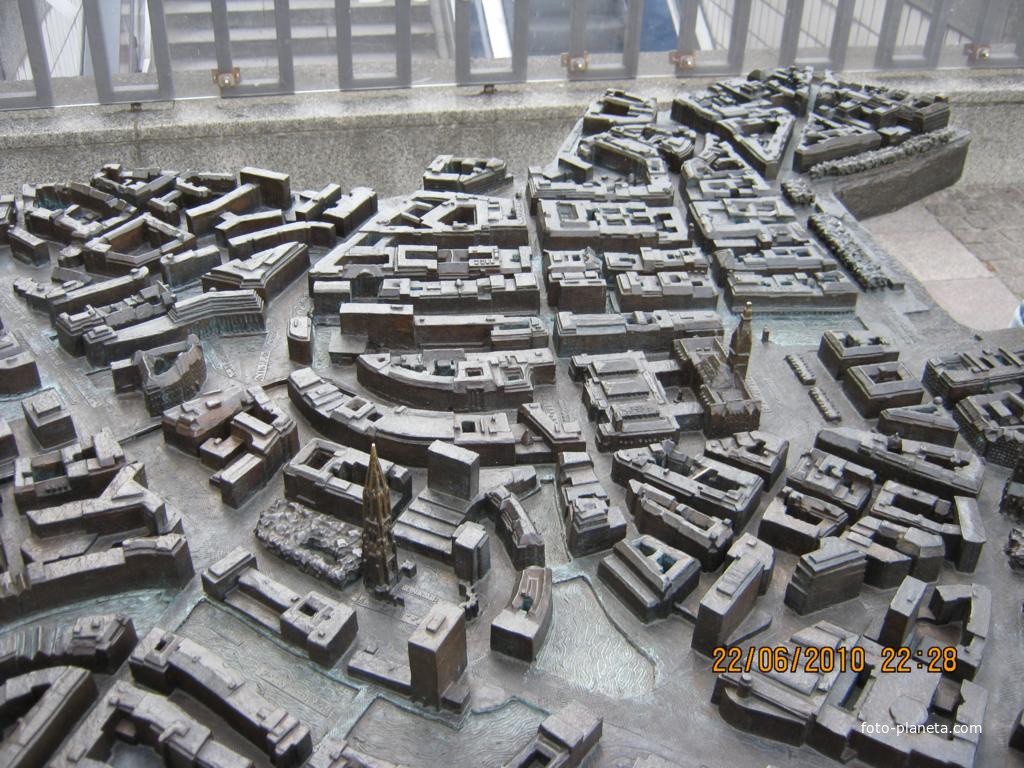 макет старого города