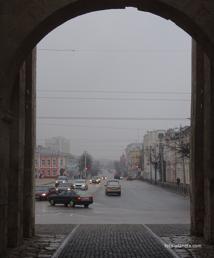 Улица Большая Московская. Вид от Золотых Ворот.