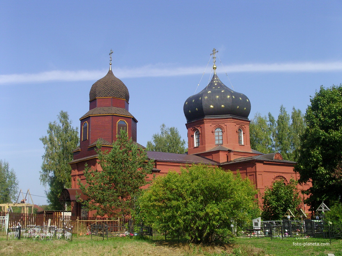Восстановленный храм Николая Чудотворца в селе Жабки Егорьевского района