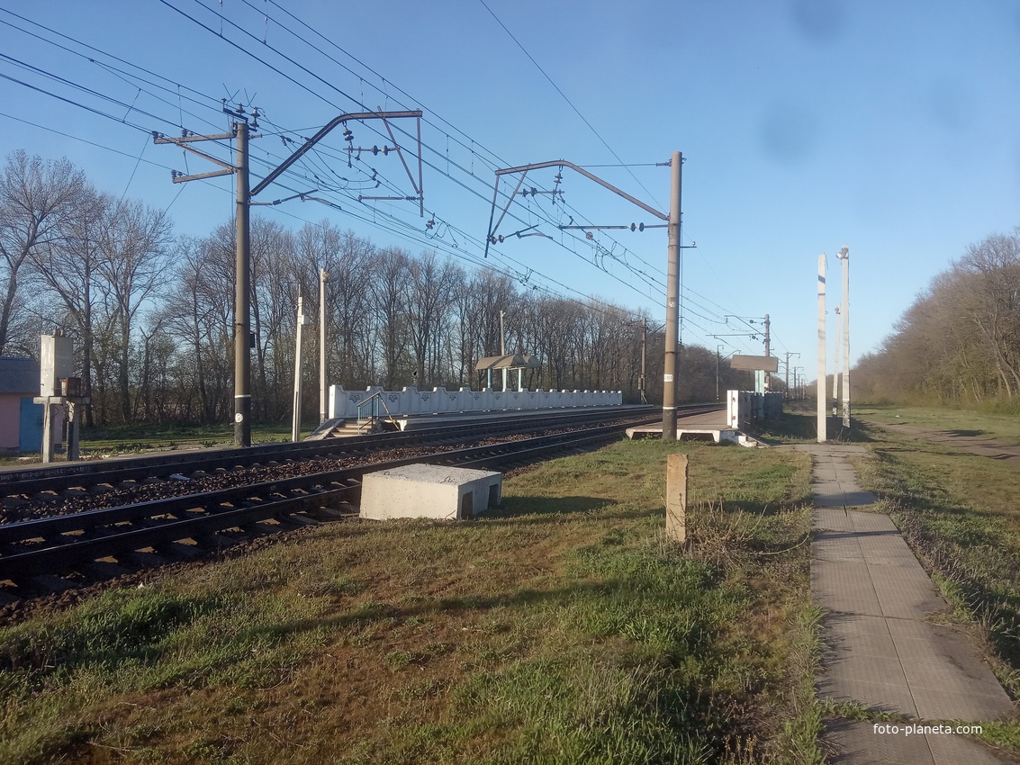 Железнодорожная платформа 1009 км.