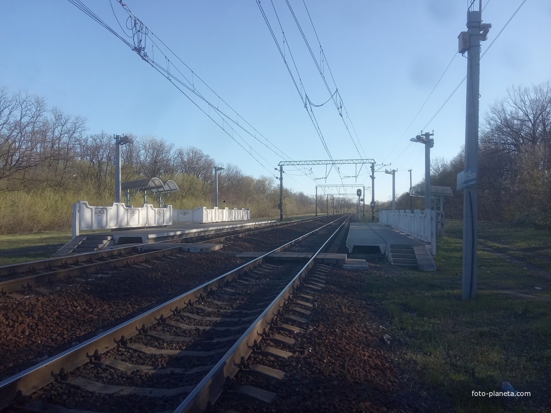 Железнодорожная платформа 1005 км.