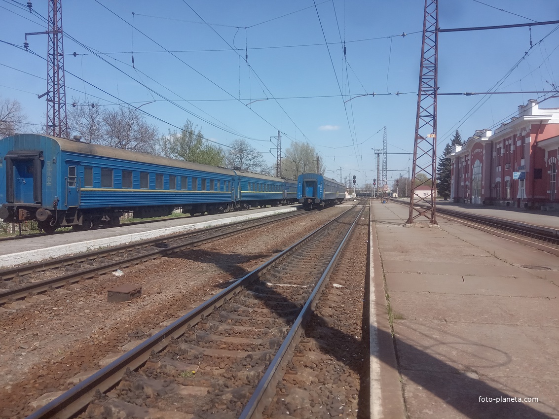 Карантинные поезда на станции Синельниково-1.