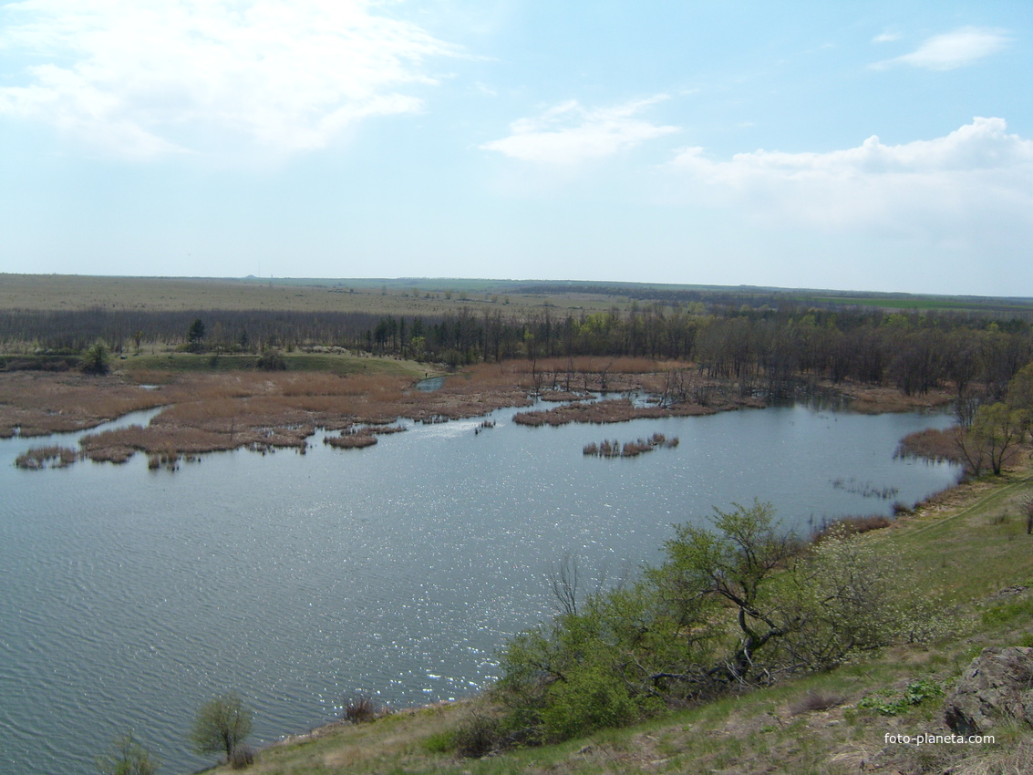Вид со стороны Ребриково на Каменское водохранилище.