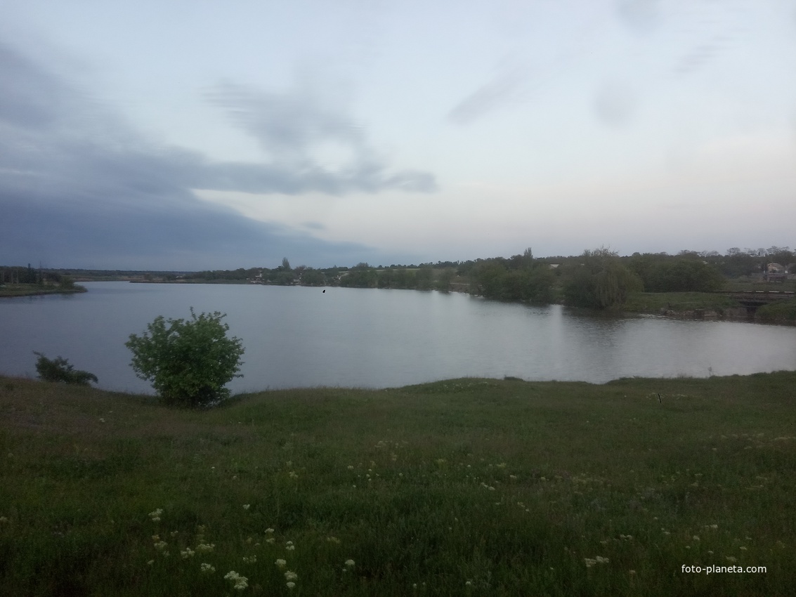 Пруд на притоке реки Вольнянка.