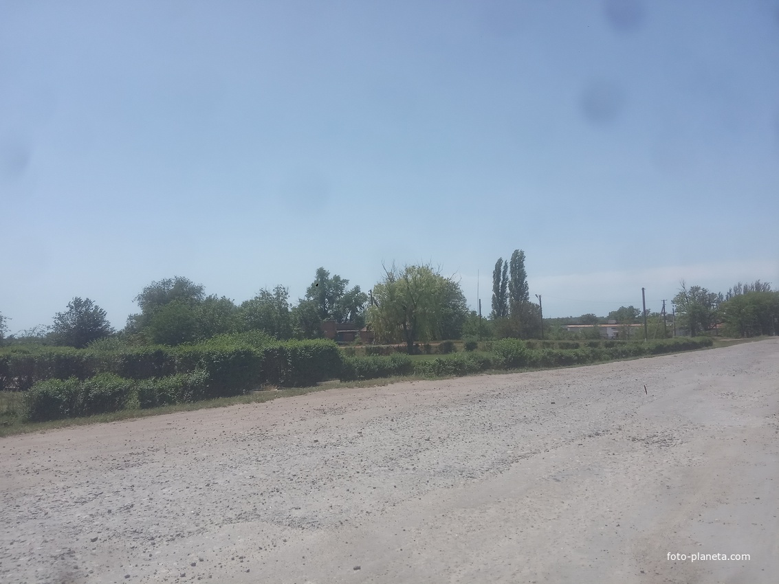 Трасса Н-11 Днепр-Кривой Рог-Николаев. Въезд в Казанка.