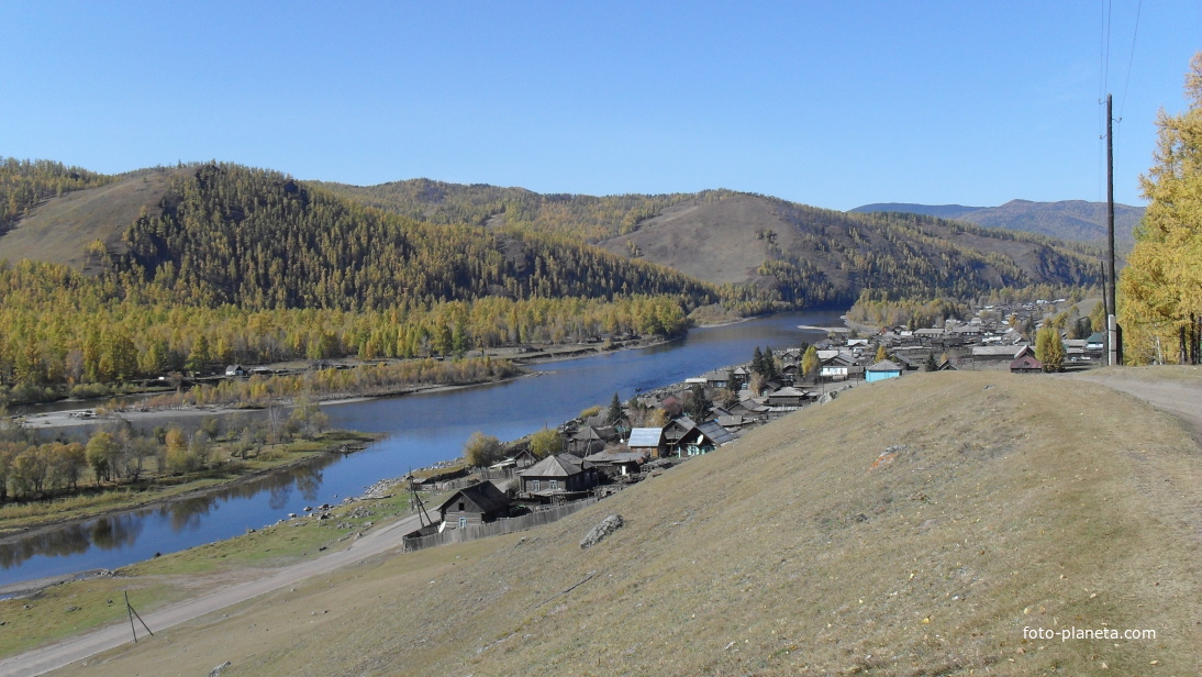 Салдам на берегу Енисея.