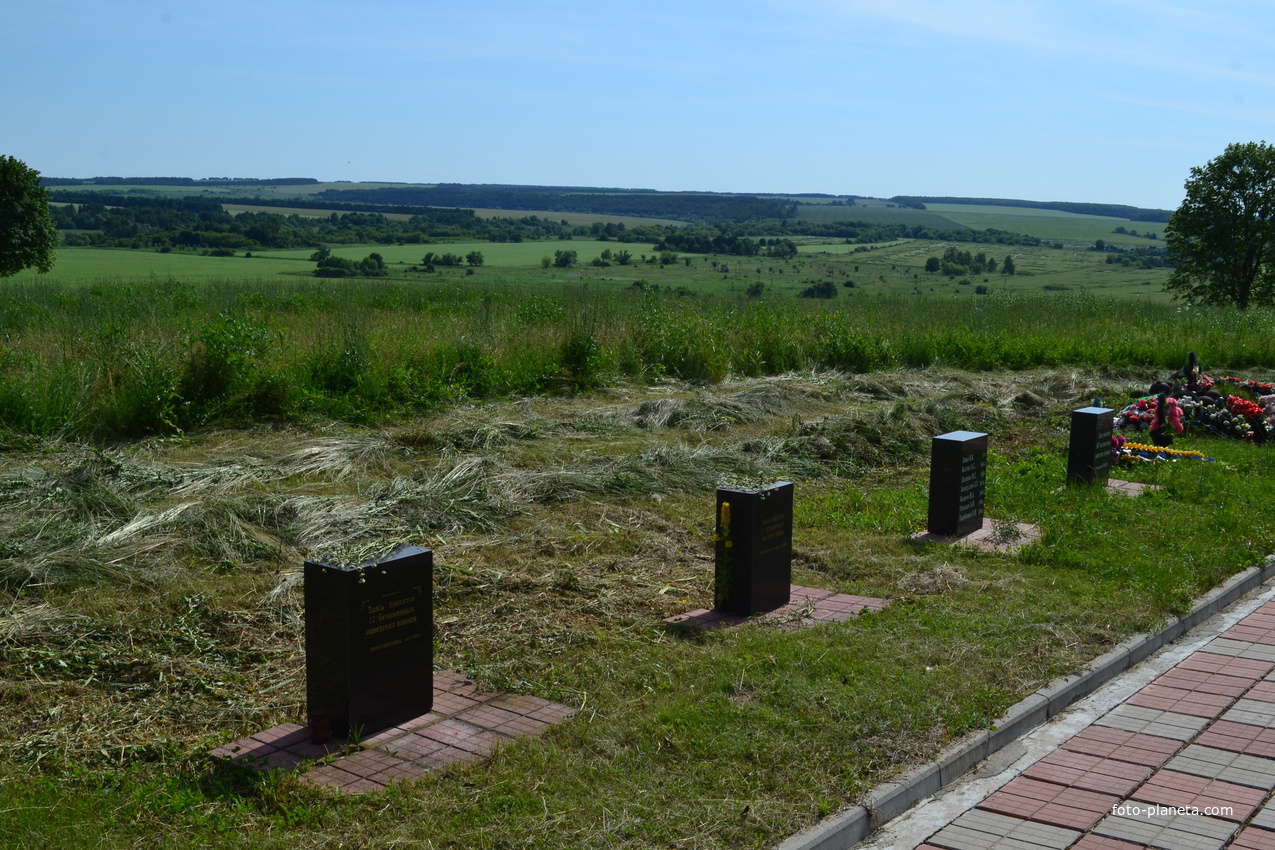 Могилы павших советских воинов в селе Вяжи -Заверх