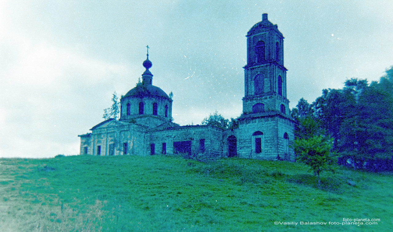 Глухово, Ильинская церковь, 1988 г.